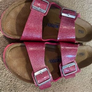 Birkenstock | Cosmic Sparkle Soft Footbed Arizona Sandals. Sz 41. Gently used.